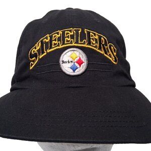 Vintage Pittsburgh Steelers Cap Hat Logo Athletic NFL Miller Lite Football